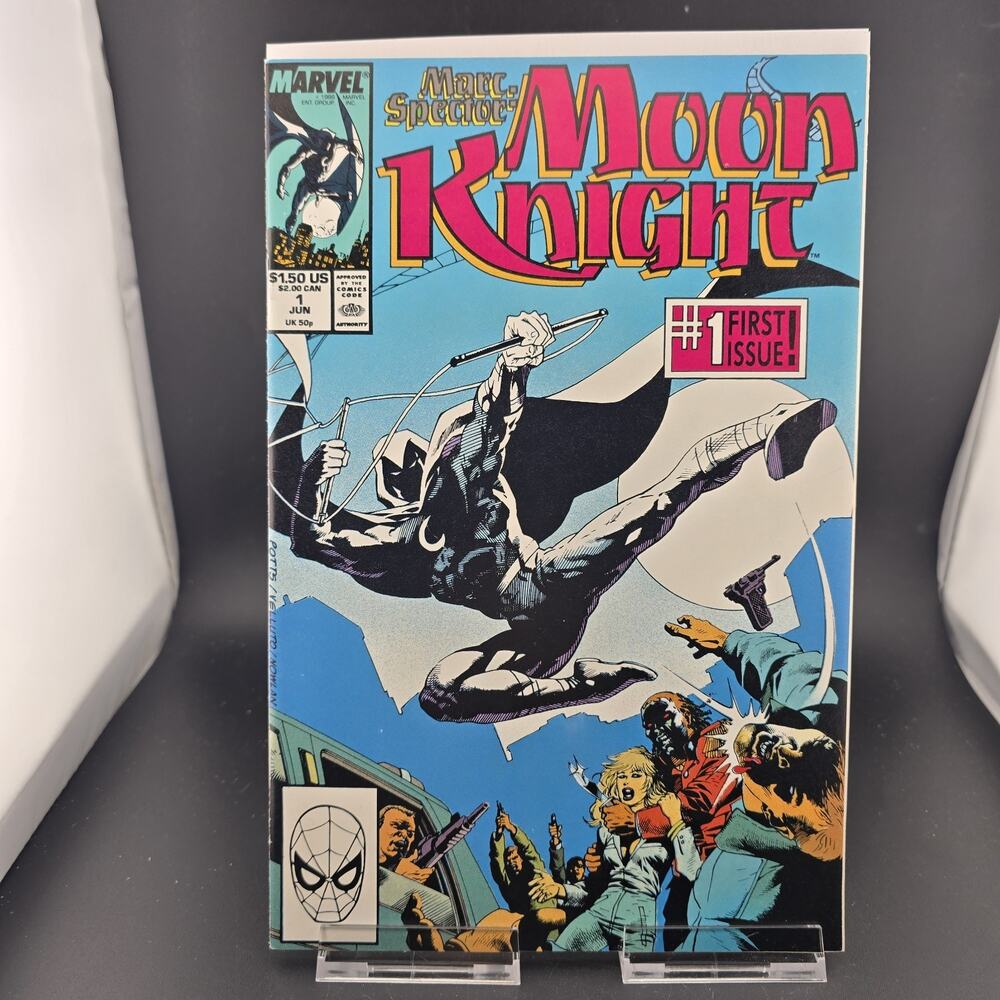 Marc Spector Moon Knight 1 1989 Marvel Comics Key Issue NM High Grade VF/NM 1st